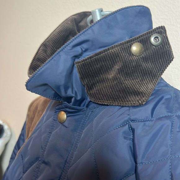 Polo Ralph Lauren Quilted Barn Jacket Navy XL – Corduroy Collar & Trim - Picture 5 of 12